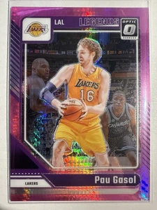 2024-25 Donruss Optic Pau Gasol Legends Hyper Pink Prizm #234 Lakers - Bild 1 von 2