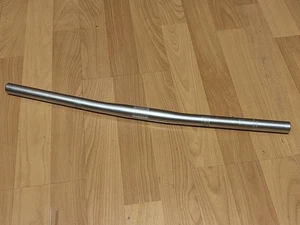 Vintage Premetec Alloy Handlebar 560mm x 5 º Schwinn 25.4 Silver 90s MTB Answer - Picture 1 of 12