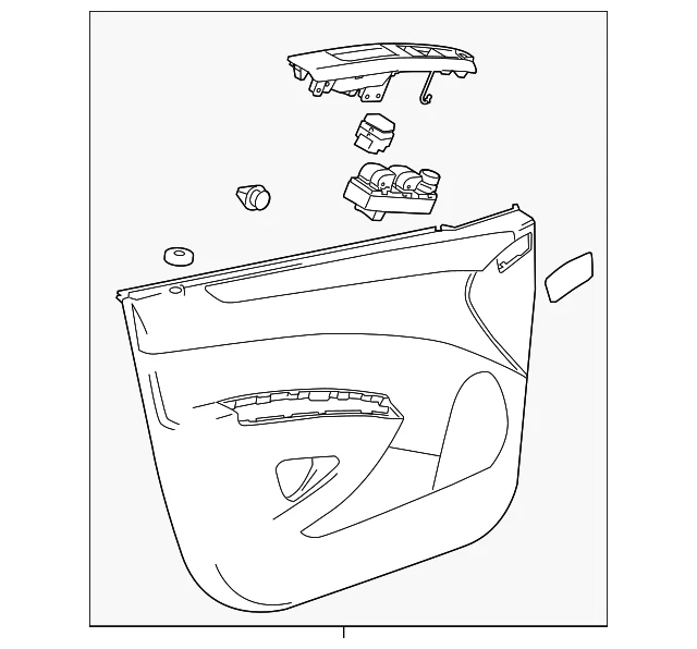 Genuine GM Door Trim Panel 95299091 Foto 1 de 2