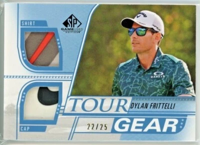 2021 Upper Deck SP Game Used DYLAN FRITTELLI Tour Gear Dual Patch SP /25 - Image 1 of 2