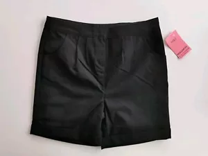 Pantalones Cortos Escolares Turn Up M&S Niñas, Negros, Edad 7-14 Años Disponibles - Imagen 1 de 9