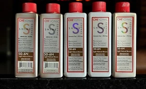 Chi Ionic Shine Shades flüssige Farbe (3 Unzen) 50-6N Hell Naturbraun - 5 Flaschen - Bild 1 von 9