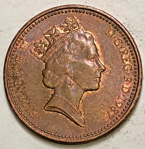 1987 Great Britain GB UK England 1 Penny - Picture 1 of 2