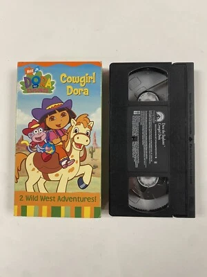 Dora the Explorer Cowgirl Dora VHS Video Tape 2003 Nick Jr Nickelodeon - Image 1 of 4