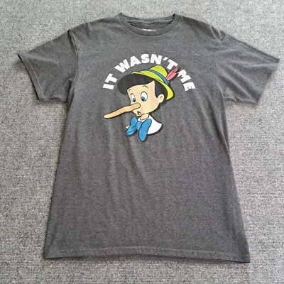 Camiseta Disney Pinocho Para Hombre Talla Mediana It Wasn't Me Camiseta Gráfica Manga Corta Foto 1 de 4