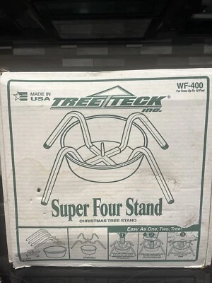 HEAVY DUTY Christmas Tree Stand TreeTeck WF-400 For Large Trees SHIPS TODAY! - Image 1 of 2