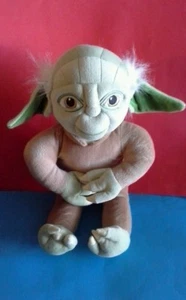 STAR WARS LARGE GREEN TAN YODA Plush  STUFFED ANIMAL  18" TOY DOLL GUC - Picture 1 of 5
