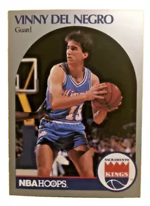 Carta VINNY DEL NEGRO NBA Hoops 1990 #256 Sacramento Kings NBA Basketball #23 - Foto 1 di 2