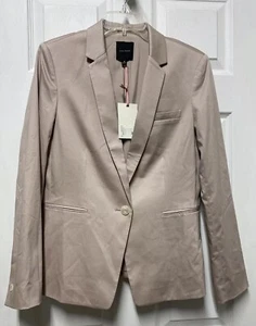 Alex Marie Blush Pink Jacket Women’s Size 8 Long Sleeve One Button Blazer - Picture 1 of 2