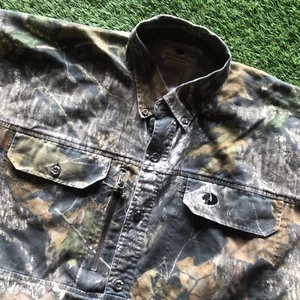 Mossy Oak Scent Stop Camo hunting shirt XL-long sleeve button up mens outdoor - Picture 1 of 5