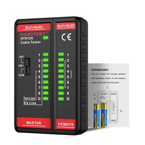 HT812A Netzwerkkabeltester mit RJ45 RJ11 Port, Ethernet Kabeltester, Ethernet - Bild 1 von 12