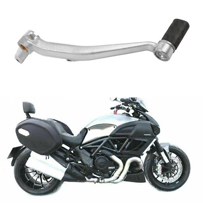 Pedal de palanca de freno trasero de aluminio plateado para Ducati Diavel 1200 2011-2018 EE. UU. Foto 1 de 4