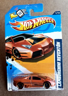 2012 Hot Wheels LAMBORGHINI REVENTON Satin Orange HW All Stars '12 #1/10 1:64 - Image 1 of 4