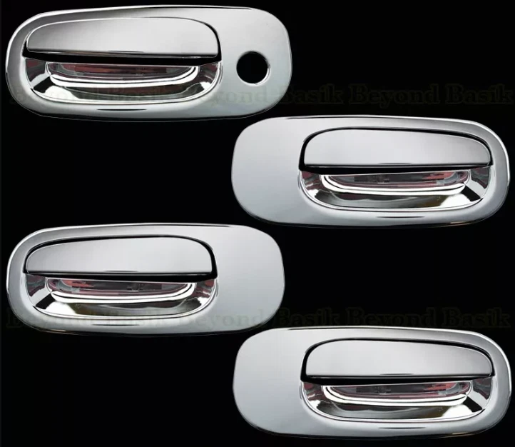 Cubiertas de manija de puerta cromadas para Dodge Charger 2006-2010 con cerradura de conductor Foto 1 de 1