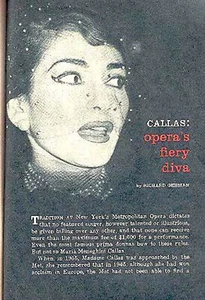 MARIA CALLAS 1958 STORY OF A FIERY DIVA OF OPERA: CAREER, CHILDHOOD & CHARACTER - Picture 1 of 1