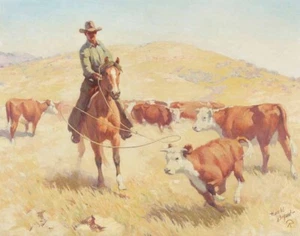 Harold Edward Bryant The Maverick Canvas Print 16 x 20 - Picture 1 of 5