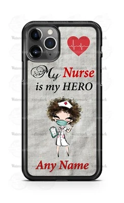 Funda de teléfono personalizada Nurse is my Hero Healthcare para iPhone Samsung S20 LG Google 4 Foto 1 de 4