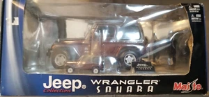 Factory Combo 1/18 & 1/64 Jeep Wrangler Sahara, Maisto Diecast Model Collection - Foto 1 di 8