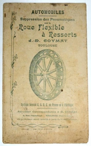 Prospectus ROUE FLEXIBLE A RESSORTS J.-D. COYMAT, Toulouse. 1905, roue élastique - Picture 1 of 1