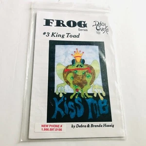King Toad #3 Frosch Serie Quilt Applikation Muster von The Ditzy Chicks (2007) - Bild 1 von 3