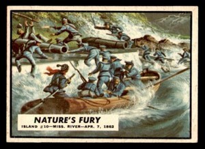 1962 Topps Civil War  #15 Natureâ's Fury EX/NM