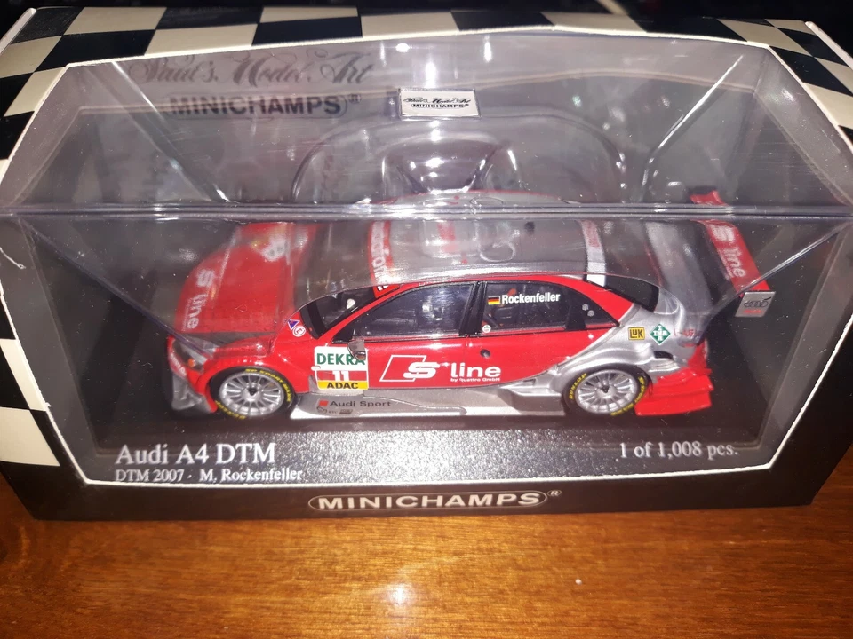 Minichamps 1/43 Audi A4 #11 DTM 2007 M. Rockenfeller - Immagine 1 di 1