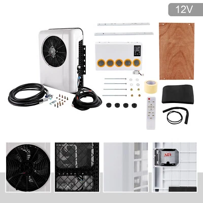 12V Universal Truck Cab Air Conditioner Hanging Split AC 6800BTU for Car Bus USA — 第 1/4 张图片