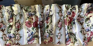 Waverly Floral Valance Curtain Multi-Color Rod Pocket 15x75 - Picture 1 of 5