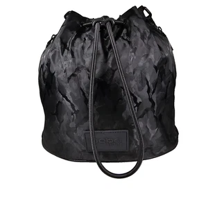 Bebe Sport Convertible Bucket Schultertasche Kordelzug Reißverschluss Camouflage schwarz Damen - Bild 1 von 17