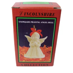 Lincolnshire Weihnachtsschmuck Snowjade betender Engel Glocke Feiertag Serie mit Box - Bild 1 von 7