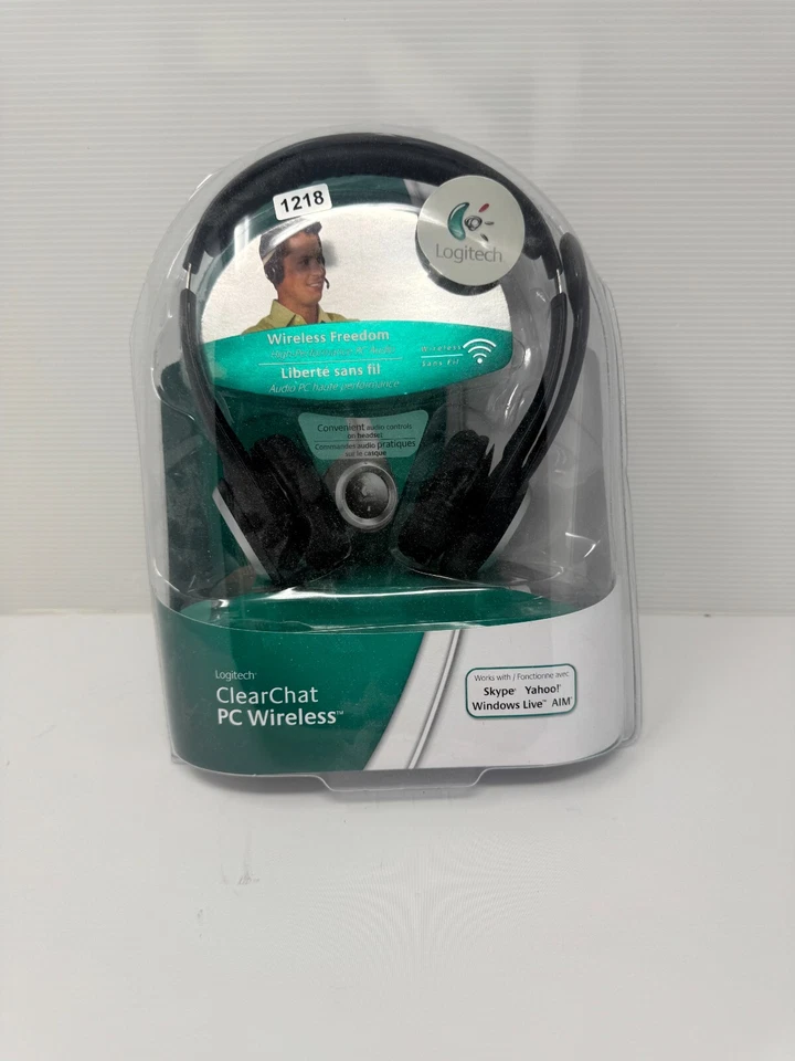 Logitech ClearChat PC Wireless Headset USB Noise Cancelling Mic New Sealed - Image 1 of 2
