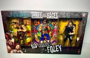 2023 WWE Elite Three Faces of Foley: MANKIND, DUDE LOVE, & CACTUS JACK 3-Pack! - Picture 1 of 9