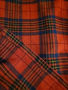 PENDELTON-VINTAGE. RED tartan Plaid, Snap  Top Pockets, Side Slash Pckt. Size S - Picture 1 of 2