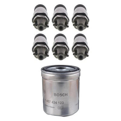 For Mercedes-Benz S600 1994-1995 Bosch Fuel Injector w Fuel Filter Kit — 第 1/4 张图片