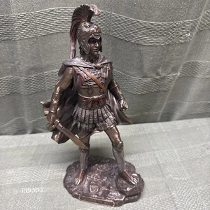 10" King Alexander The Great Standing W Sword Statue Bronze Finish  - Picture 1 of 13