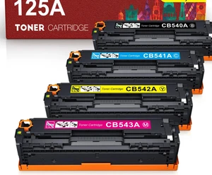 4 Stück CB540A Tonerkartusche für HP 125A Laserjet CP1215 CP1518ni CM1312 CP1525nw - Bild 1 von 3