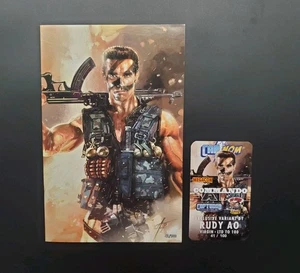 Fama Arnold Schwarzenegger Virgen Exclusiva Variante Rudy AO MegaCon Commando 100 - Imagen 1 de 21