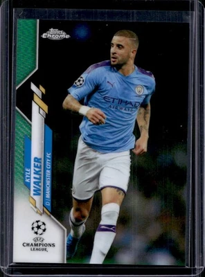 2019 Topps Chrome UEFA Kyle Walker Green Refractor #88/99 Man City - Image 1 of 2