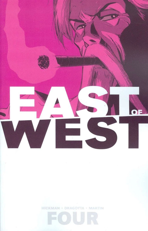 East of West TPB #4 MUITO BOM ESTADO/QUASE PERFEITO; Imagem | Jonathan Hickman - com Bolsa + Placa - Imagem 1 de 1