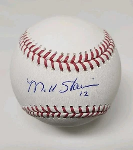 Matt Stairs Signed Auto Rawlings Official Major League Baseball A's PHILLIES B1 - Picture 1 of 3
