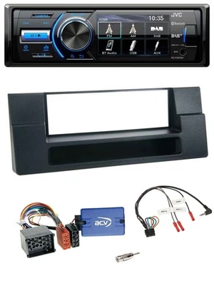 JVC Bluetooth Lenkrad USB DAB Autoradio für BMW 5er Ablage Rundpin - Bild 1 von 4