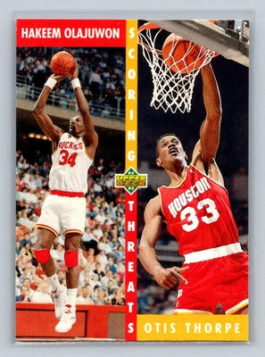 Hakeem Olajuwon / Otis Thorpe #501 1992-93 Upper Deck Houston Rockets - Image 1 of 2