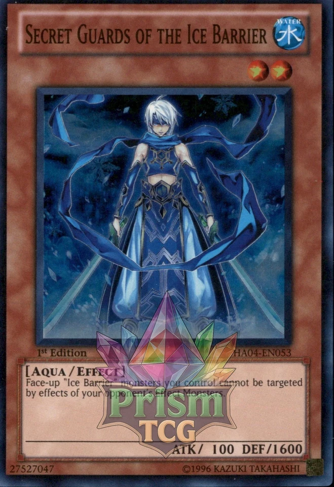 1st ed Secret Guards of the Ice Barrier super rare HA04-EN053 Yugioh - Image 1 of 1
