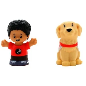Fisher-Price Little People 2 Pack Action Toy Figure, Boy and Service Dog - Picture 1 of 4