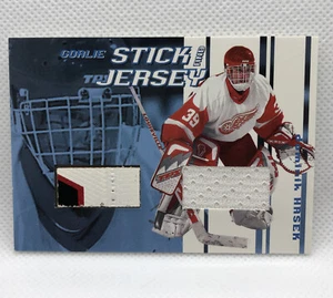 2001 ITG Be A Player Between the Pipes Goalie Stick and Jersey Dominik Hasek HOF - Picture 1 of 2