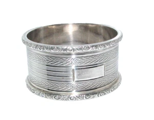 Anillo servilleta plata maciza - Birmingham 1952, Crisford & Norris Ltd. - Imagen 1 de 7