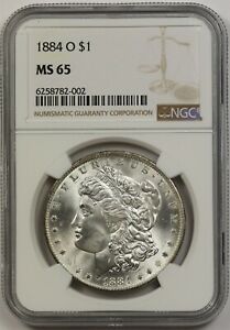 1884-O $1 NGC MS 65 Morgan Silver Dollar 