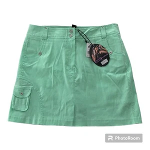 Jamie Sadock Skirt Womens 12 Green Skort Shorts Golf Tennis Active Athletic NWT - Picture 1 of 10