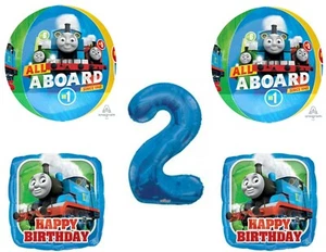 Thomas The Train 2nd Second Happy Birthday Party Balloons Decorations Supplies - Picture 1 of 2