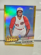 2020 Topps Decades Best Chrome Series 2 #DBC-22 Gold 42/50 Frank Robinson HOF